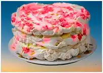 Lemon Curd Meringue Torte